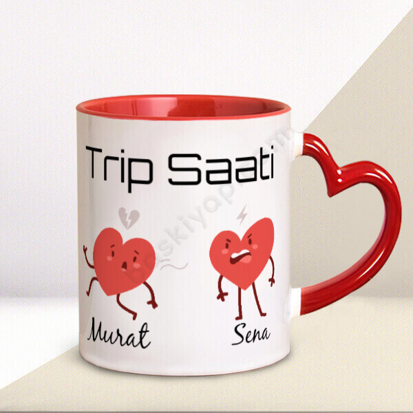 Sevgililer Günü Trip Saati Tasarım Kupa online tasarla