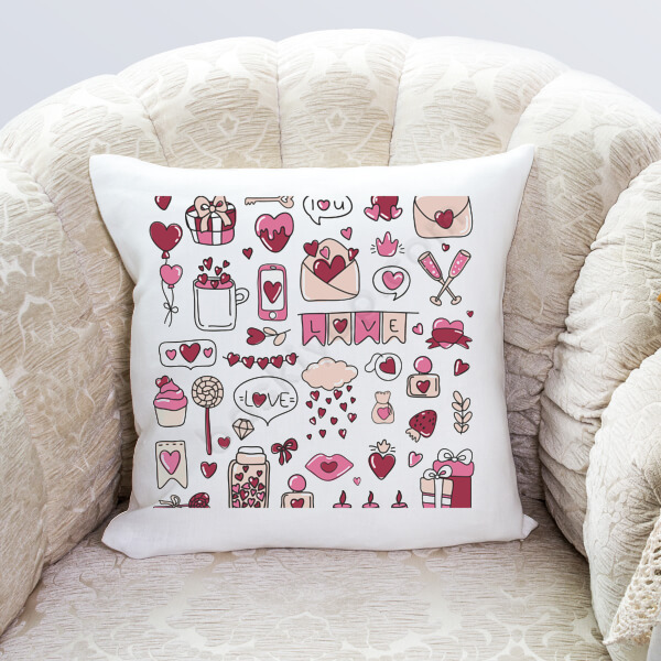 Sevgililer Gününe Özel 3 Yastık Kılıfı online tasarla