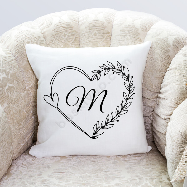 Sevgililer Gününe Özel Harfli Yastık Kılıfı online tasarla