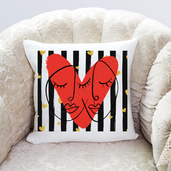 Sevgililer Gününe Özel Yastık Kılıfı online tasarla