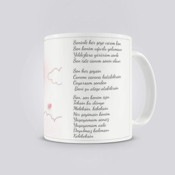 Sevgiliye Hediye Kupa Bardak online tasarla