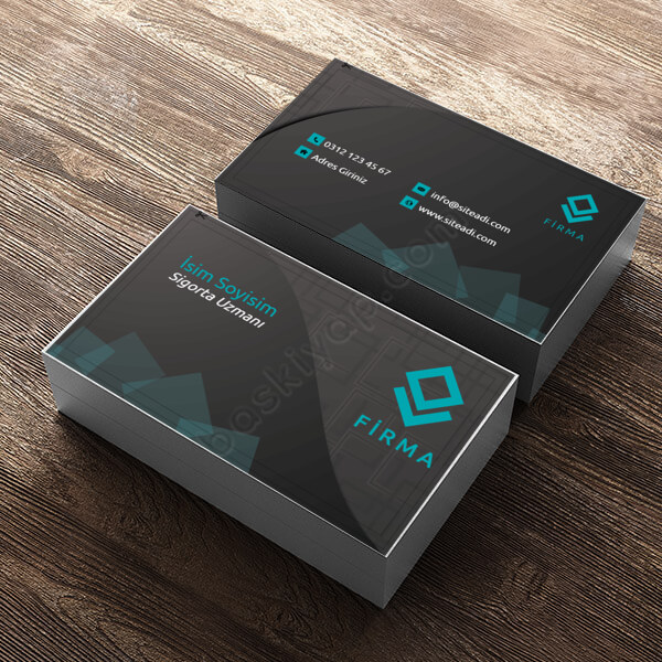 Sigortacı Tasarımlı Ekonomik Kartvizit online tasarla