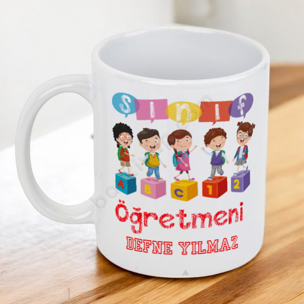 Sınıf Öğretmenlerine Özel Kupa Bardak online tasarla