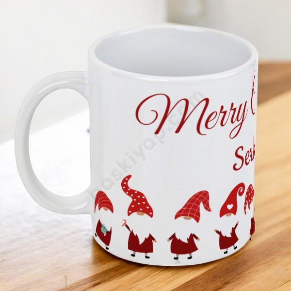 Şirin Noel Babalar Kupa online tasarla