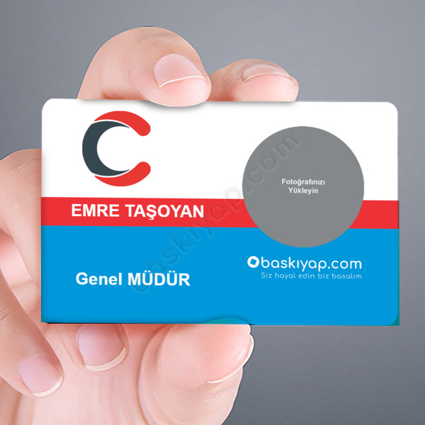 Şirket Plastik Yaka Kartı online tasarla