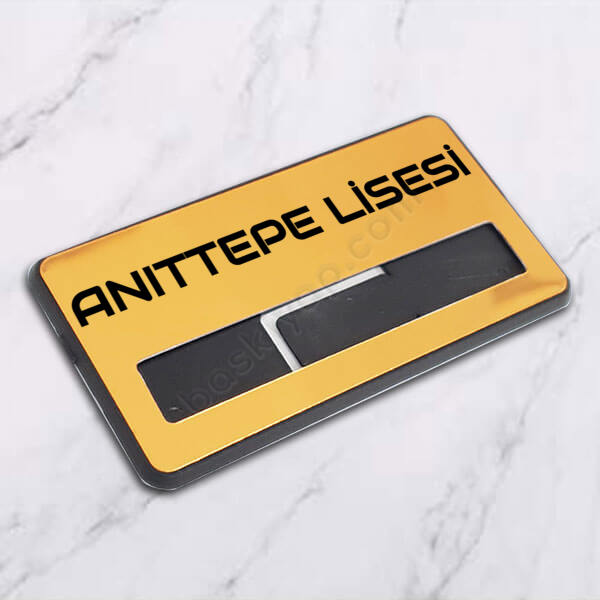 Şirket İçin Mıknatıslı, İğneli İsimlik online tasarla