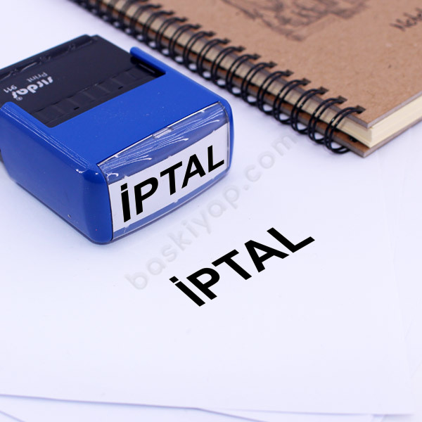 Siyah İptal Kaşe Tasarımı online tasarla