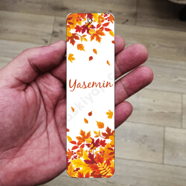 Sonbahar Tasarım Metal Kitap Ayracı online tasarla