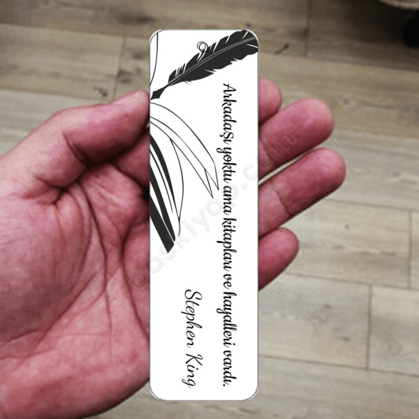 Stephen King Metal Kitap Ayracı online tasarla