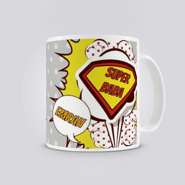 Süper Baba Kırmızı online tasarla