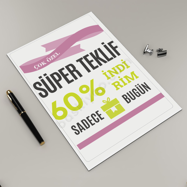 Süper Teklif İndirim Etiketi Tasarımı online tasarla