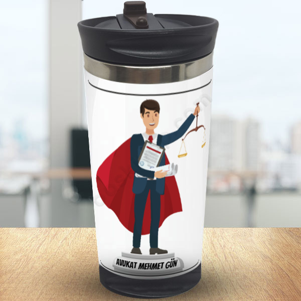 Süperman Avukat Baskılı Termos 300Ml online tasarla