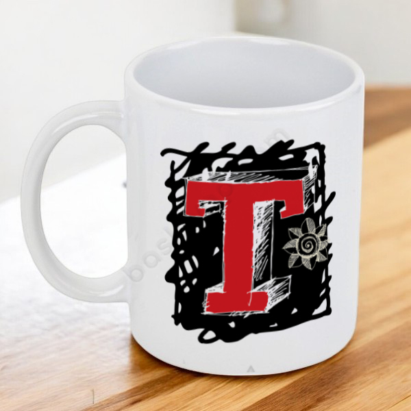 T Harfli Kupa Bardak online tasarla