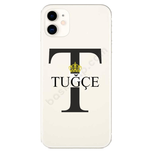 T Harfli Prenses Taç Tasarımlı Iphone 11 Kılıf online tasarla