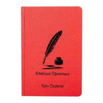 2026 Tarihli Edebiyat Öğretmeni Tasarımlı 17X24Cm Ajanda online tasarla