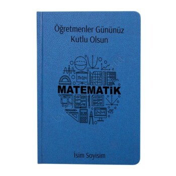 2026 Tarihli Matematik Öğretmeni Tasarımlı 17X24Cm Ajanda online tasarla