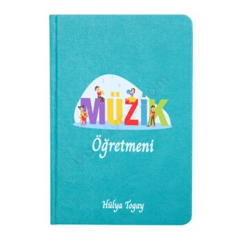 2026 Tarihli Müzik Öğretmeni Tasarımlı Turkuaz Ajanda online tasarla