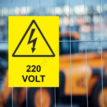 220 Volt Etiketi online tasarla