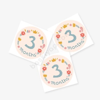 3 Ay Tasarım Sticker online tasarla