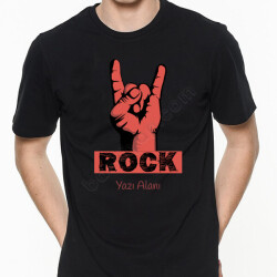 Rock Tasarımlı Tişört online tasarla