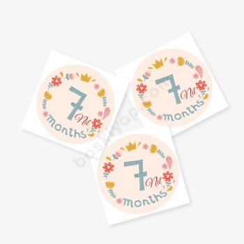 7 Ay Sticker online tasarla