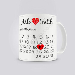 Aşk Takvimi Kupa online tasarla