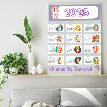 Aslanlı Çocuk 2023 Takvimi online tasarla