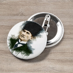 Atatürk Portre Buton Rozet online tasarla