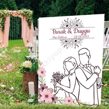 Ayaklı Düğün Panosu online tasarla