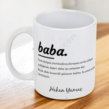 Baba Kelime Anlamı Kupa Bardak online tasarla