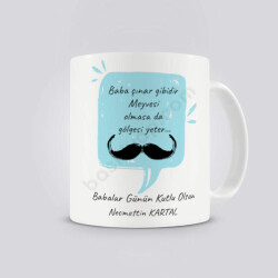 Babalar Günü Diyalog Temalı Kişiye Özel Kupa online tasarla