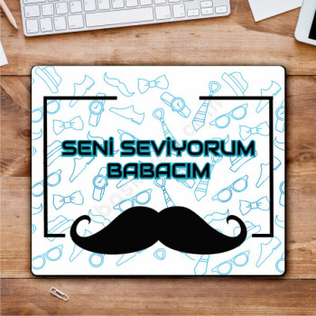 Babalar Günü Mouse Pad online tasarla