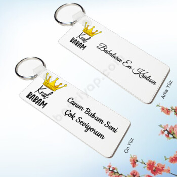 Babaya Hediye Canım Babam Mesajlı Anahtarlık online tasarla