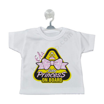 Baby Princess On Board Tasarımlı Araba Süsü online tasarla