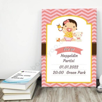 Baby Shower Afiş Tasarımı online tasarla