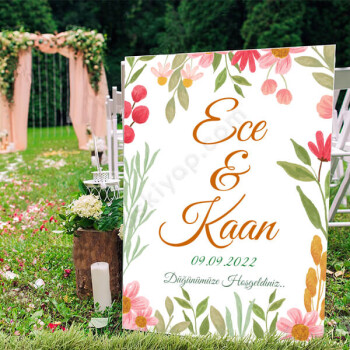 Bahar Çiçekleri Ayaklı Pano online tasarla