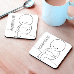 Başaramadık Tasarım Bardak Altlığı online tasarla