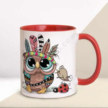 Baykuş Tasarımlı Kupa online tasarla