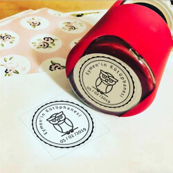 Baykuşlu Kitaplık Kaşesi online tasarla