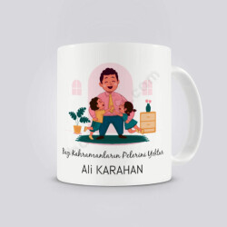 Bazı Kahramanların Pelerini Yoktur Temalı Babalar Günü Kupa online tasarla