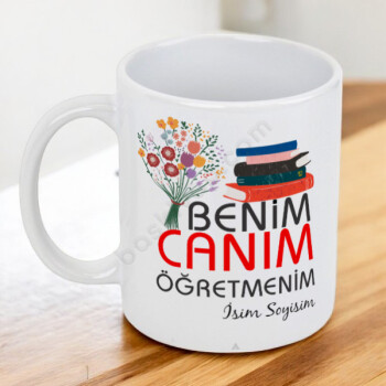 Benim Canım Öğretmenim Temalı Kupa online tasarla