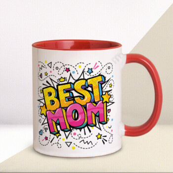 Best Mom Kırmızı Kupa Bardak online tasarla
