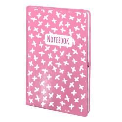 Beyaz Desenli Pembe Ajanda online tasarla