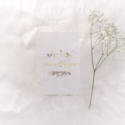 Beyaz Gold Bohça Kartı online tasarla