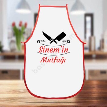 Bıçak Tasarımlı Beyaz Mutfak Önlüğü online tasarla