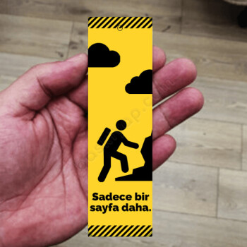 Bir Sayfa Daha Metal Kitap Ayracı online tasarla