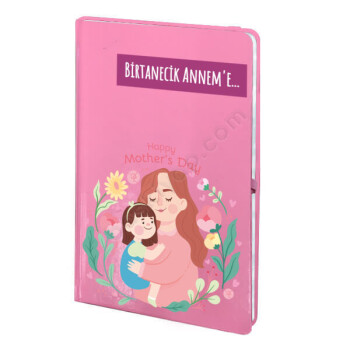 Birtanecik Anneme Pembe Ajanda online tasarla