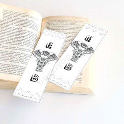 Boyama Fil Kitap Ayracı online tasarla