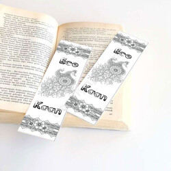 Boyama Kuş Kitap Ayracı online tasarla