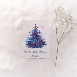 Çam Ağaçlı Anı Kartı online tasarla